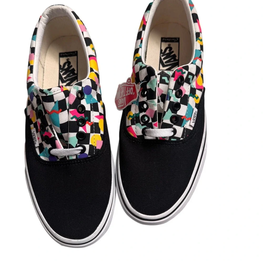 Vans 90's Retro‎ Era Customs Multi Color Geometric Men's 8 Women 9.5 NEW TGIF